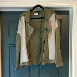 Olive & grey jacket, size M. From Paper Crane.